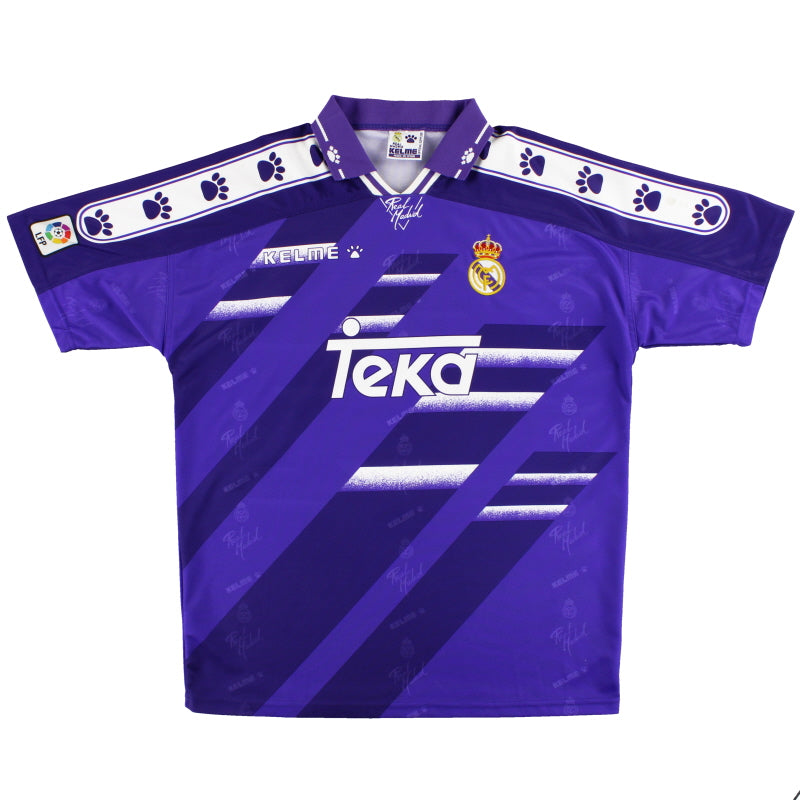 1994-96 Real Madrid Kelme Away Shirt *Mint* L Football Shirt