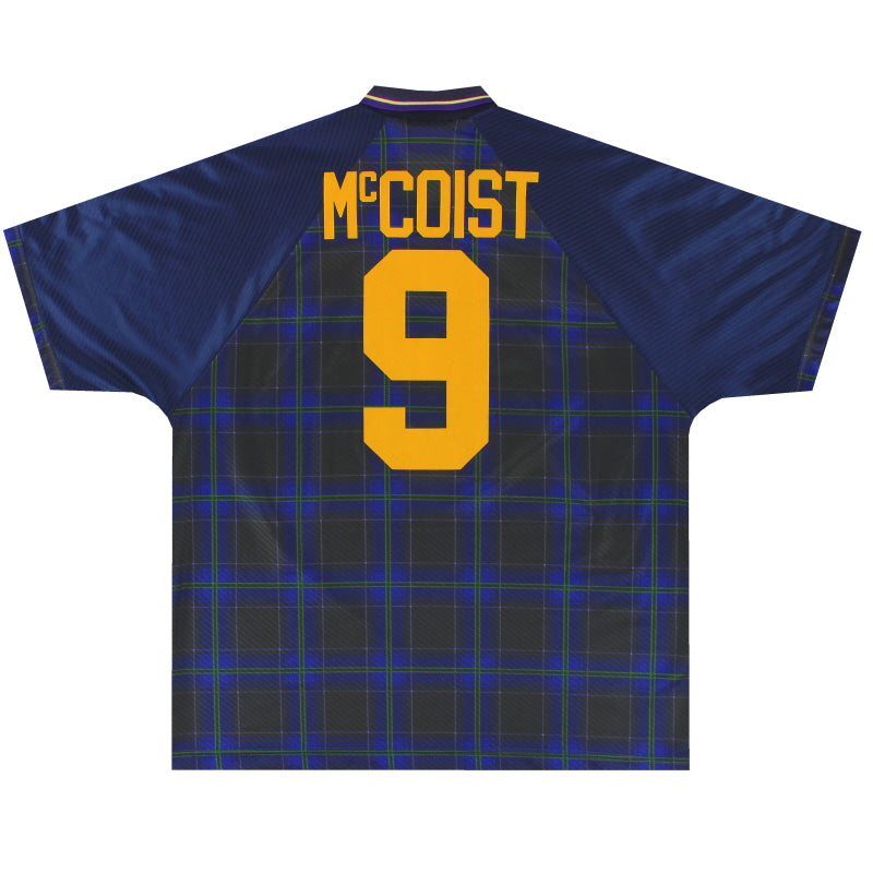 1994-96 Scotland Umbro Home Shirt McCoist #9 XXL Football Shirt