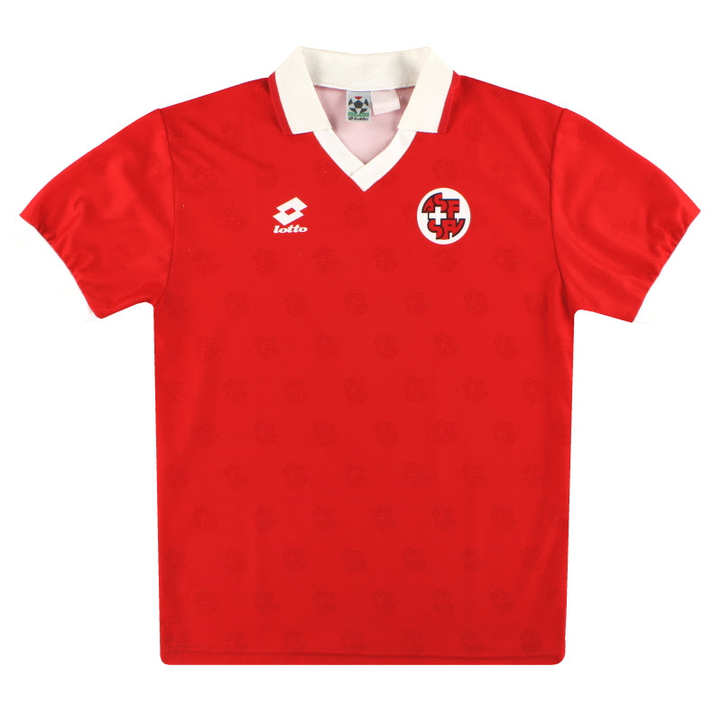 1994-96 Switzerland Lotto Home Shirt XS Football Shirt