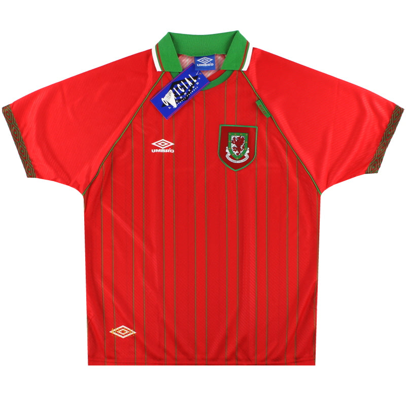 1994-96 Wales Umbro Home Shirt *w/tags* XL Football Shirt