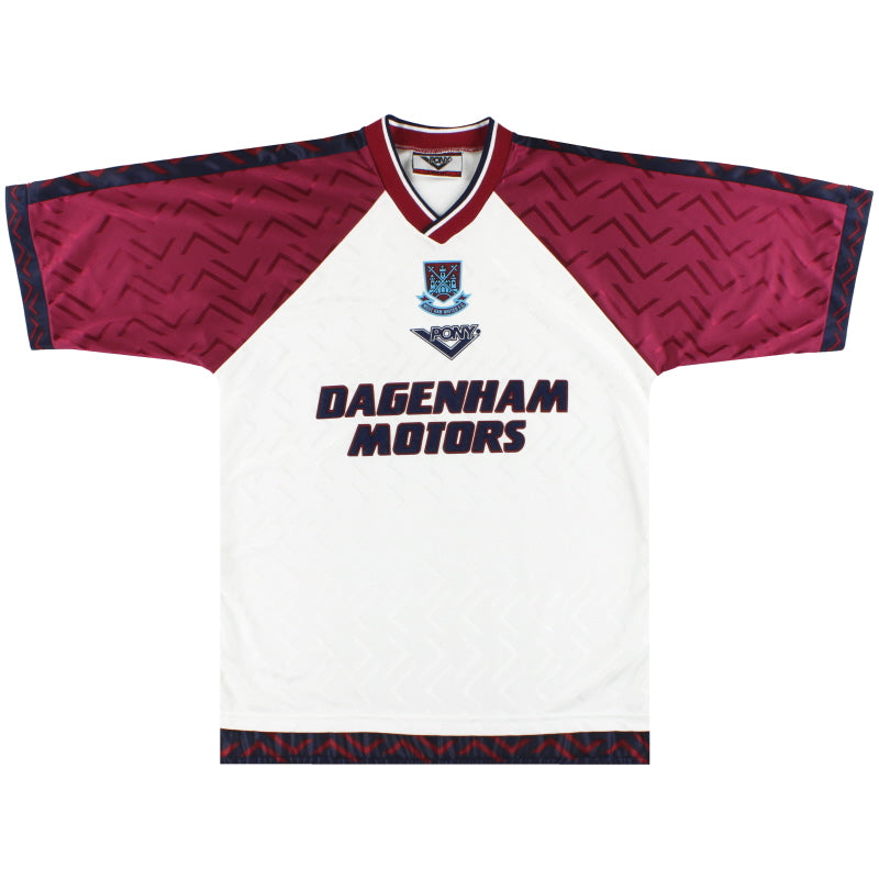 1994-96 West Ham Pony Third Shirt M Football Shirt