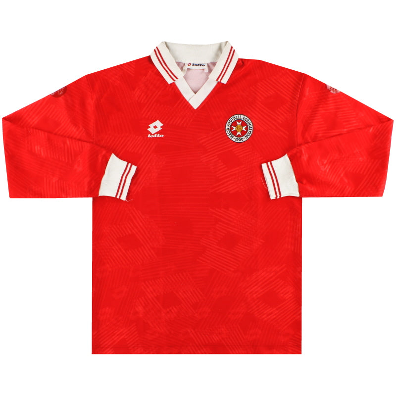 1994 Malta Lotto Match Issue Home Shirt #16 L/S L Football Shirt