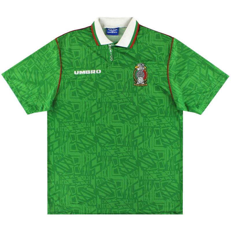 1994 Mexico Umbro Home Shirt M Football Shirt