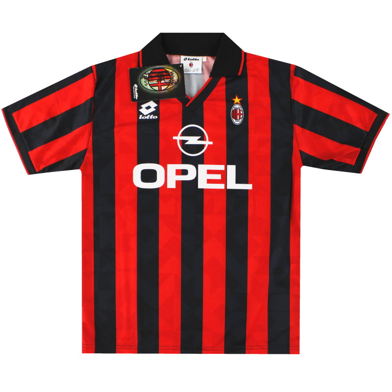 1995-96 AC Milan Lotto Home Shirt *w/tags* L Football Shirt