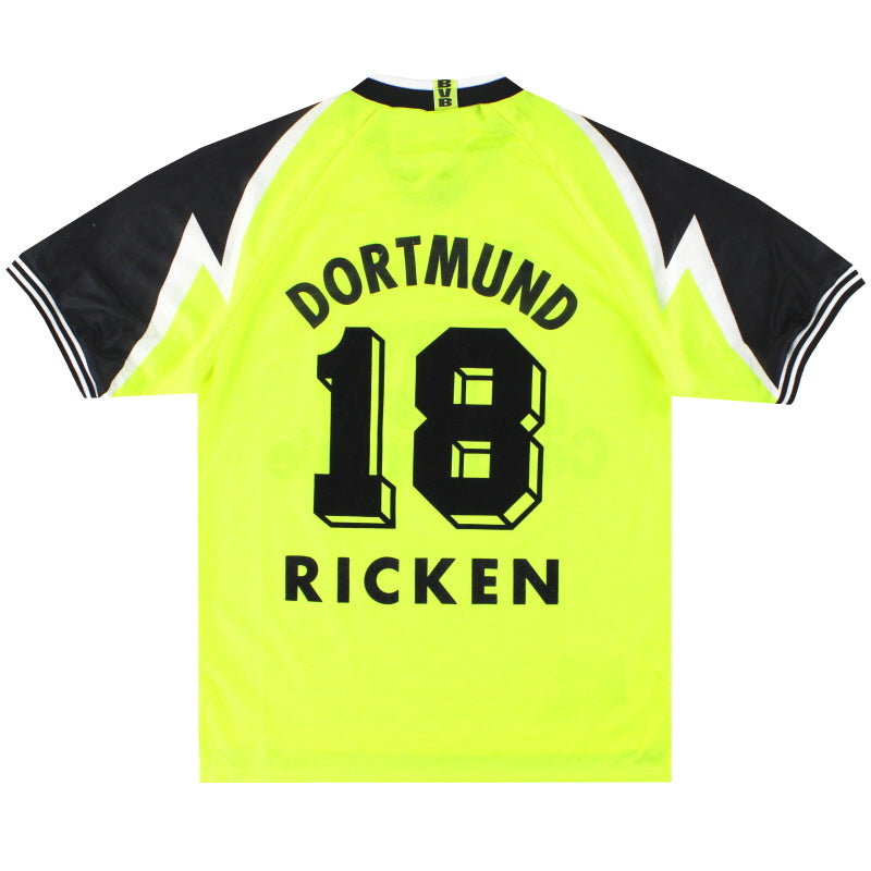 1995-96 Borussia Dortmund Nike Home Shirt Ricken #18 M Football Shirt