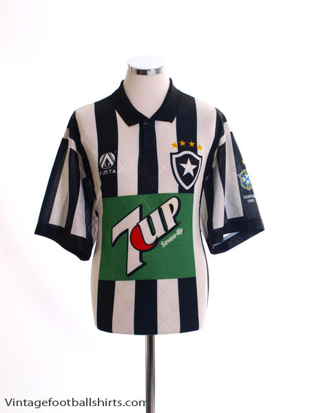 1995-96 Botafogo Home Shirt #7 *Mint* L Football Shirt