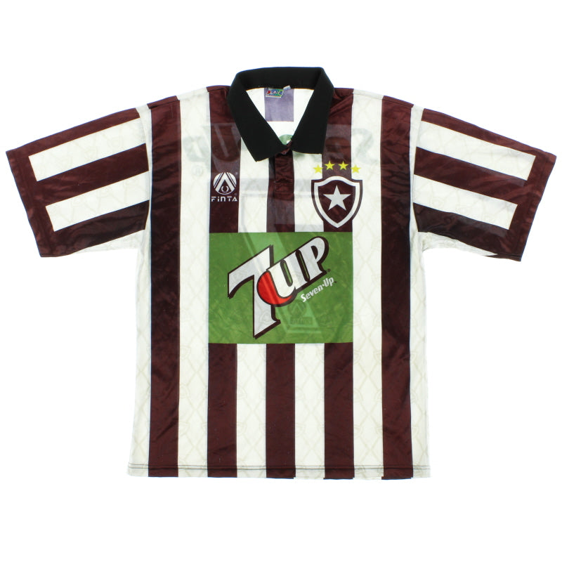 1995-96 Botafogo Home Shirt #7 L Football Shirt