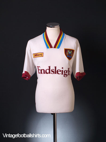 1995-96 Burnley Away Shirt L Football Shirt