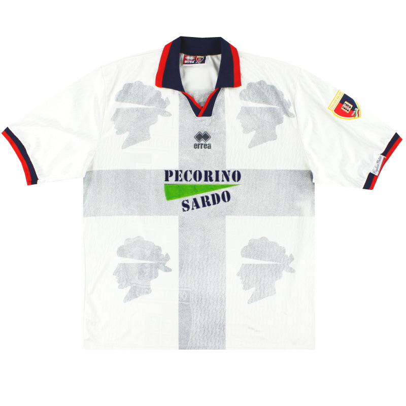 1995-96 Cagliari Errea Away Shirt XXL Football Shirt