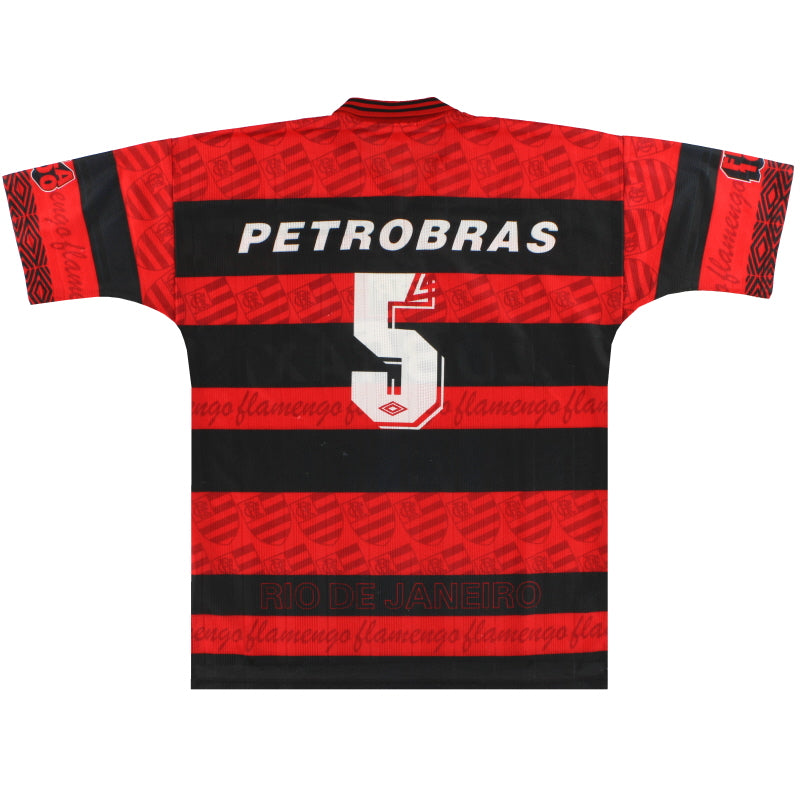 1995-96 Flamengo Umbro Centenary Home Shirt #5 L Football Shirt