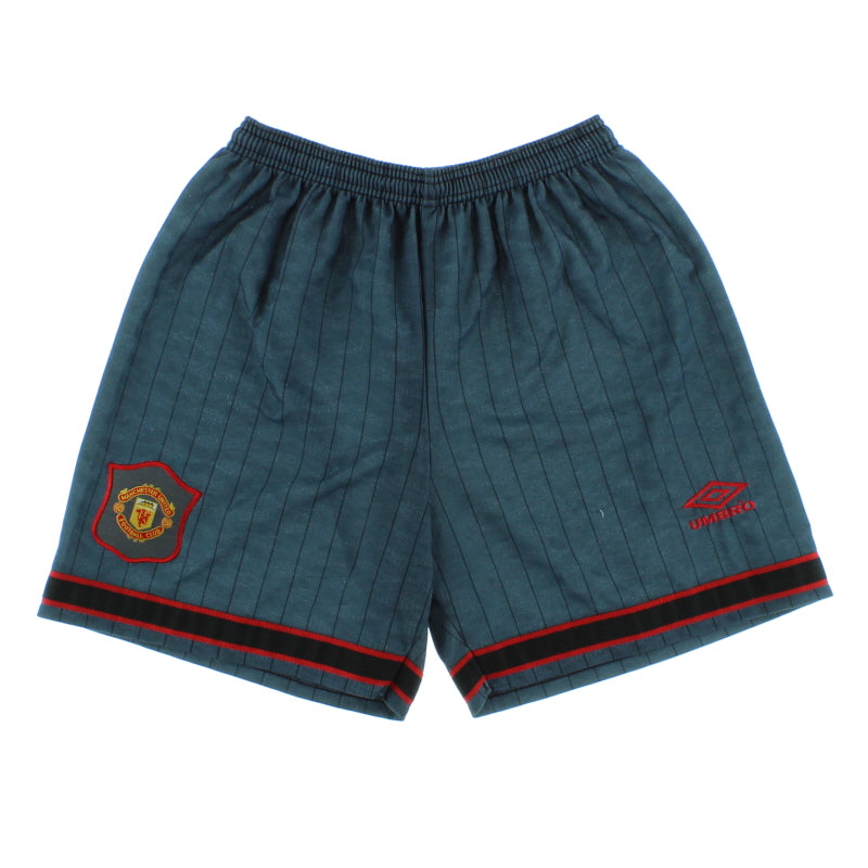 1995-96 Manchester United Away Shorts S Football Shorts