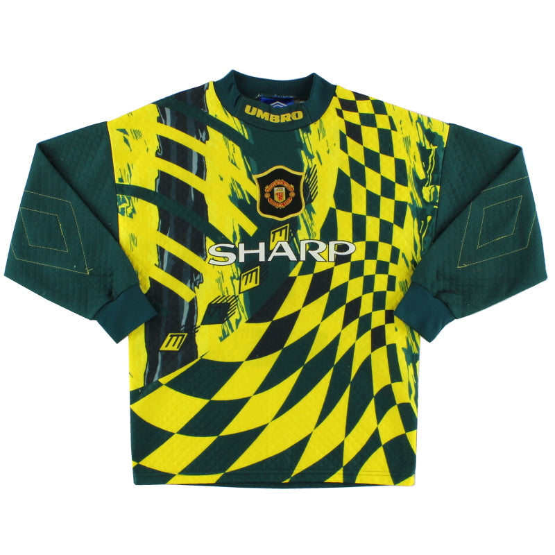 1995-96 Manchester United Umbro Goalkeeper Shirt Y Football Shirt