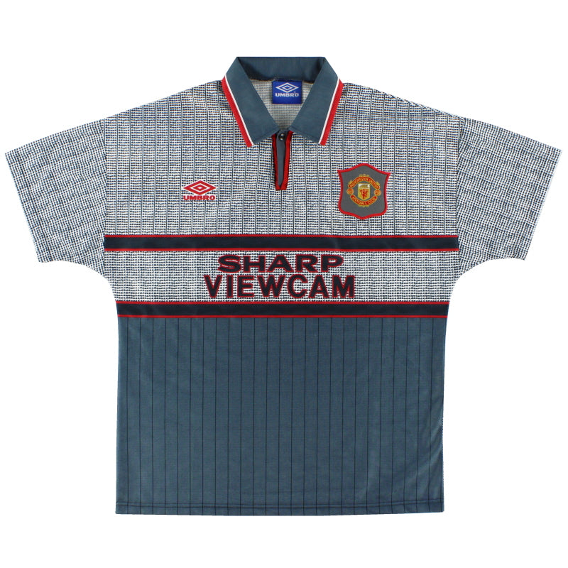 1995-96 Manchester United Umbro Away Shirt M Football Shirt