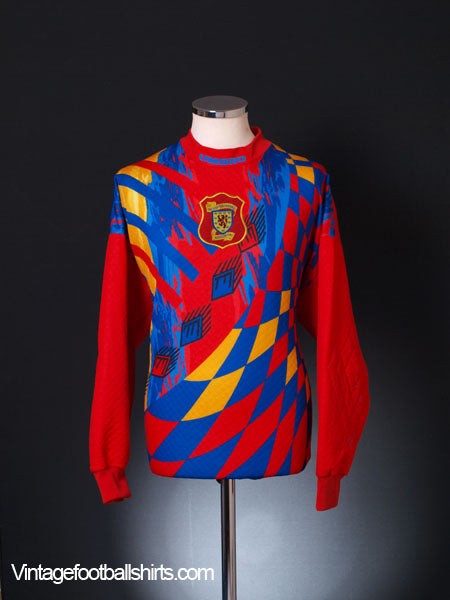 1995-96 Scotland Goalkeeper Shirt L Football Shirt