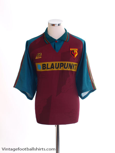 1995-96 Watford Away Shirt L Football Shirt