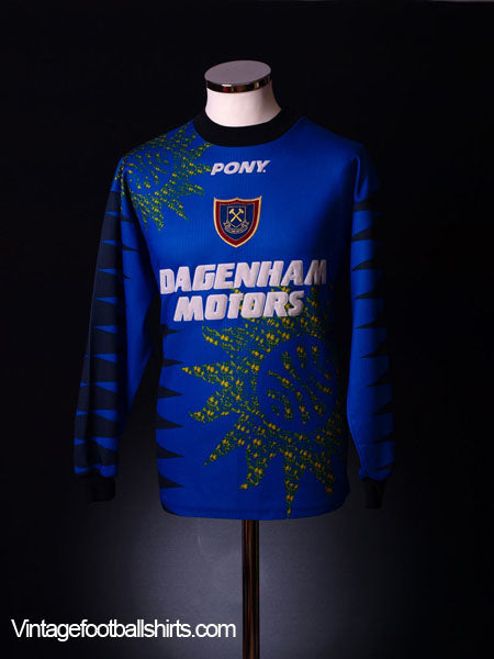 1995-96 West Ham Goalkeeper Shirt S Football Shirt