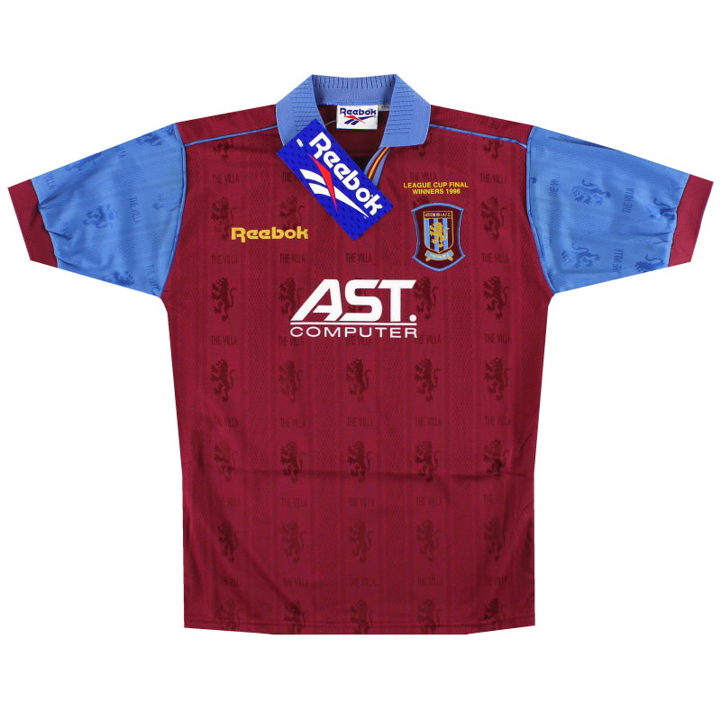 1995-97 Aston Villa Reebok 'Cup Winners' Home Shirt *w/tags* Y Football Shirt