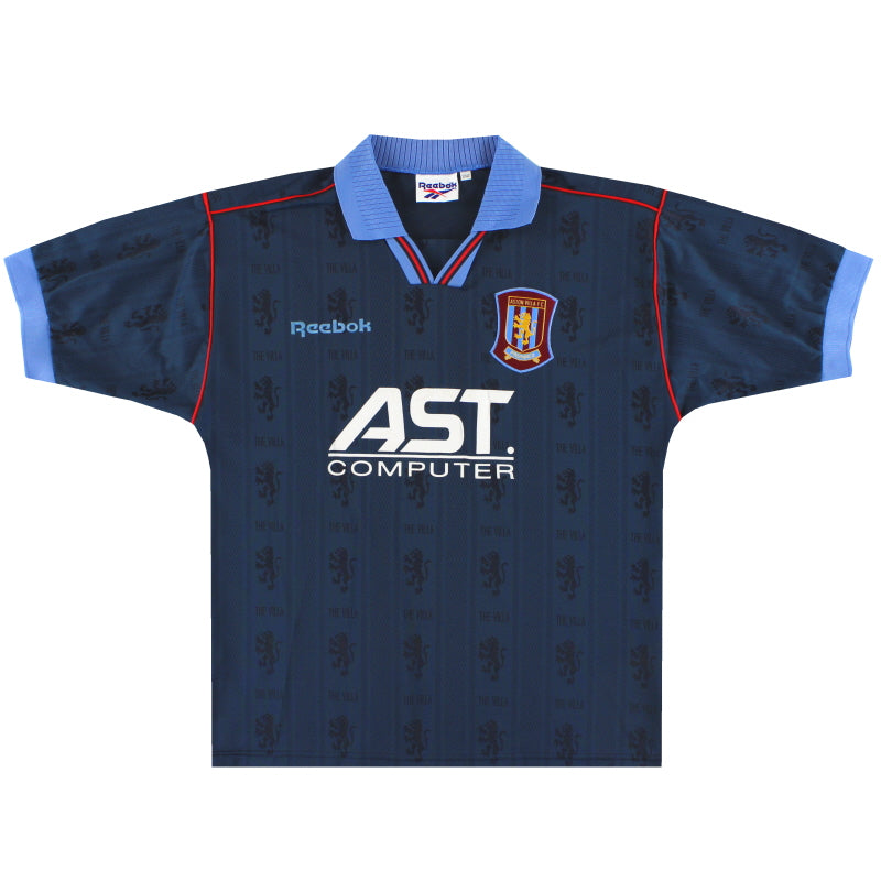 1995-97 Aston Villa Reebok Away Shirt *Mint* M Football Shirt