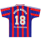 1995-97 Bayern Munich adidas Home Shirt Klinsmann #18 S Football Shirt