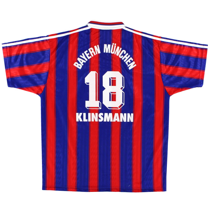 1995-97 Bayern Munich Home Shirt Klinsmann #18 S Football Shirt