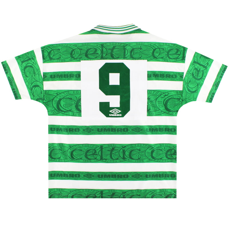 1995-97 Celtic Umbro Home Shirt #9 XL | Vintage Football Shirts