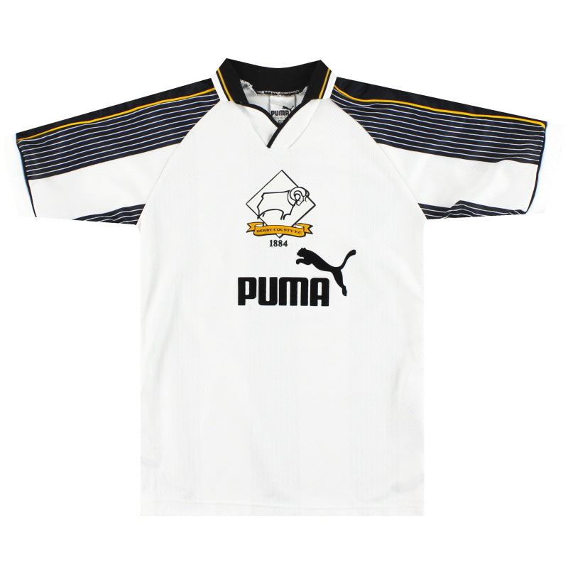 1995-97 Derby County Puma Home Shirt L.Boys Football Shirt