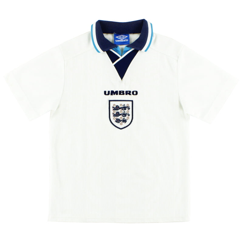 1995-97 England Umbro Home Shirt M.Boys Football Shirt