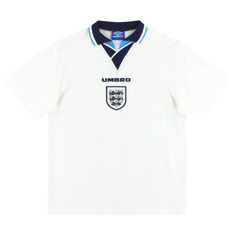 1995-97 England Umbro Home Shirt L Football Shirt