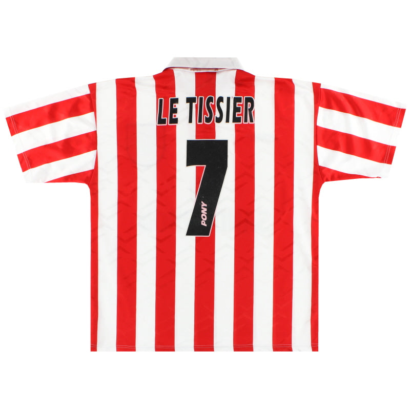 1995-97 Southampton Pony Home Shirt Le Tissier #7 L Football Shirt