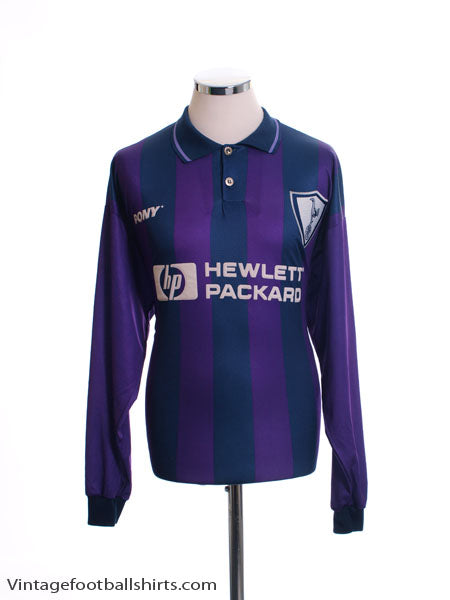 1995-97 Tottenham Away Shirt L/S L Football Shirt