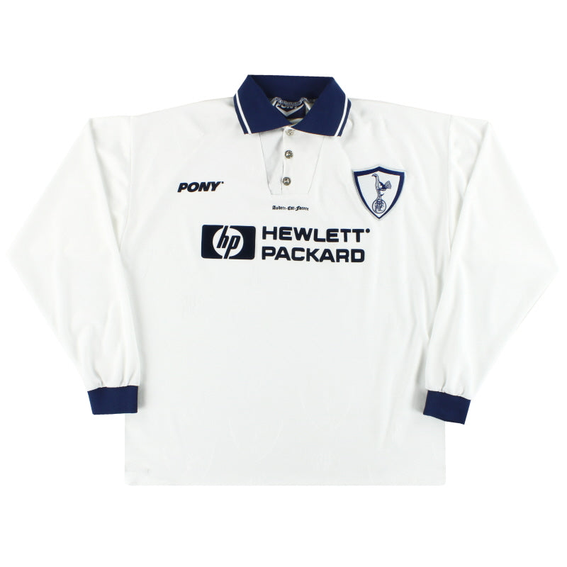 1995-97 Tottenham Pony Home Shirt L/S XL Football Shirt