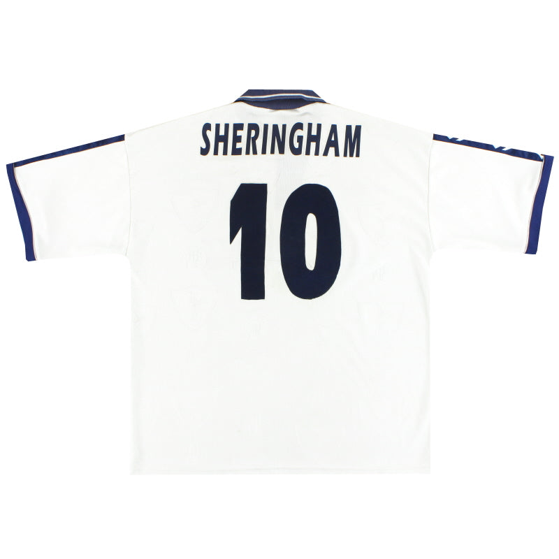 1995-97 Tottenham Pony Home Shirt Sheringham #10 XL Football Shirt