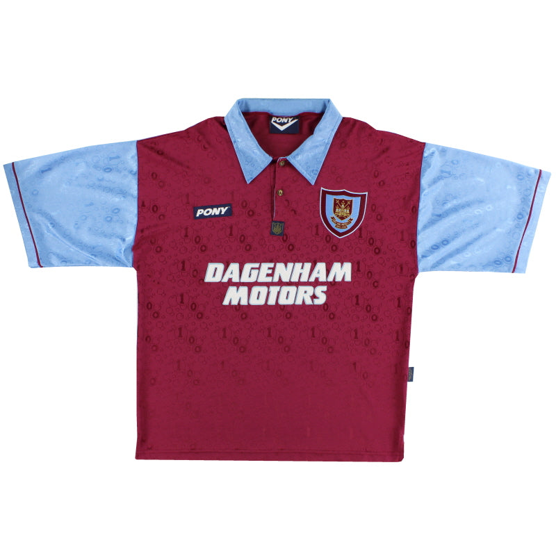 1995-97 West Ham Home Shirt L Football Shirt