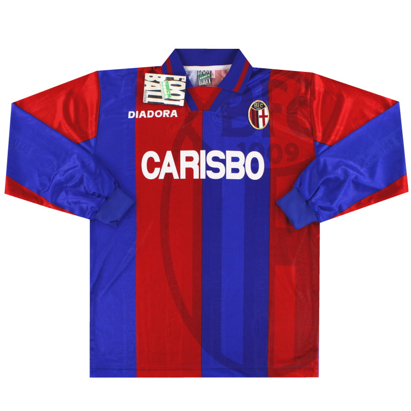 1996-97 Bologna Diadora Home Shirt L/S *w/tags* XL Football Shirt