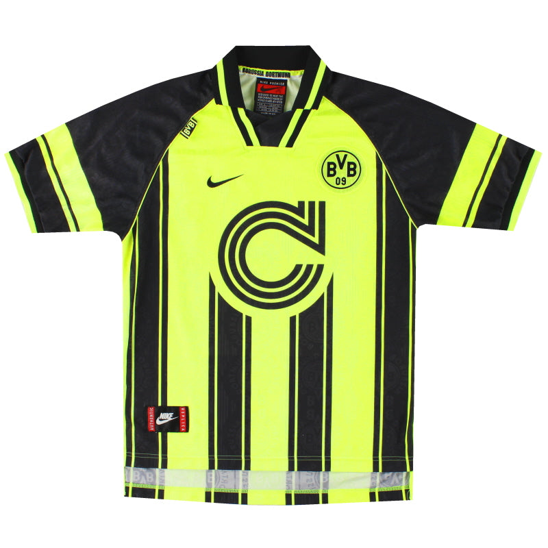 1996 97 Borussia Dortmund Nike CL Home Shirt Mint S Vintage Football Shirts