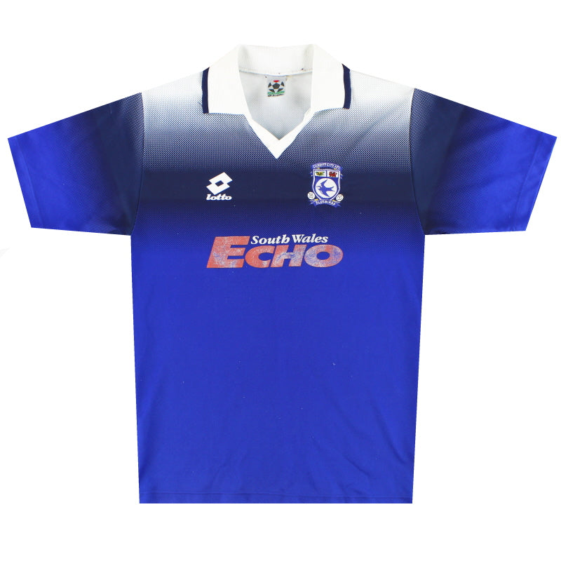 1996-97 Cardiff Lotto Home Shirt M Football Shirt