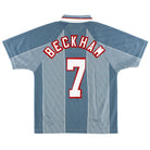 1996-97 England Away Shirt Beckham #7 M Football Shirt