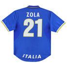 1996-97 Italy Nike Home Shirt Zola #21 XL Football Shirt