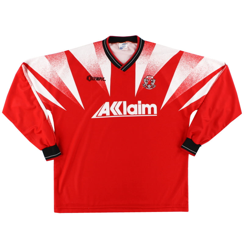 1996-97 Leyton Orient Olympic Home Shirt L/S XL Football Shirt