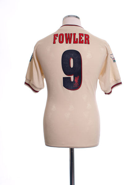 1996-97 Liverpool Away Shirt Fowler #9 S Football Shirt