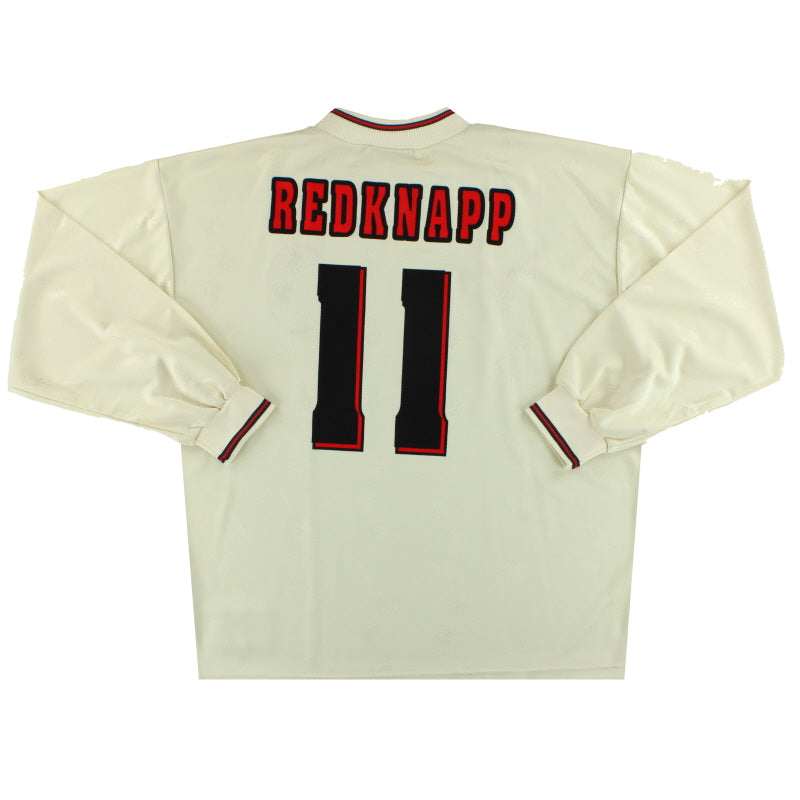 1996-97 Liverpool Reebok Away Shirt L/S Redknapp #11 *w/tags* XL Football Shirt