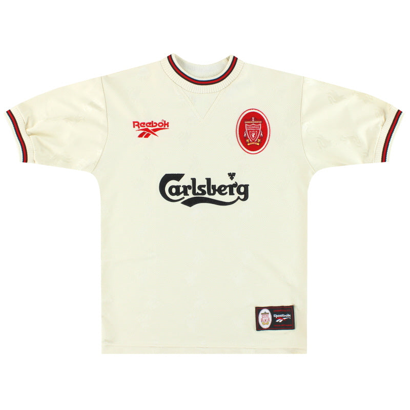 1996-97 Liverpool Reebok Away Shirt L.Boys Football Shirt