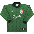 1996-97 Liverpool Reebok Goalkeeper Shirt S.Boys Football Shirt