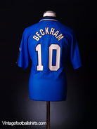 1996-97 Manchester United Third Shirt Beckham #10 Y Football Shirt