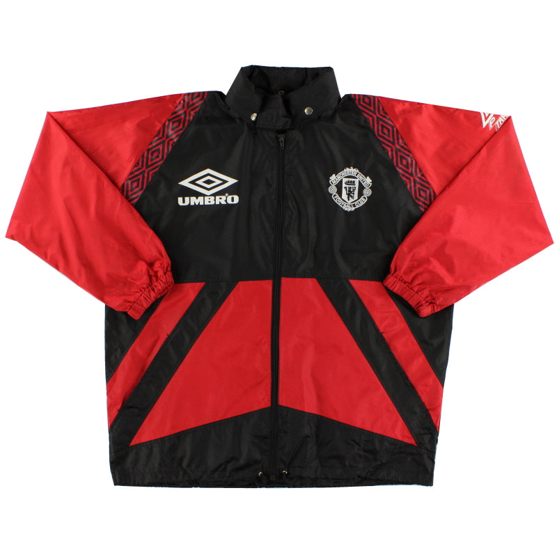 1996-97 Manchester United Umbro Rain Jacket *As New* L Jacket