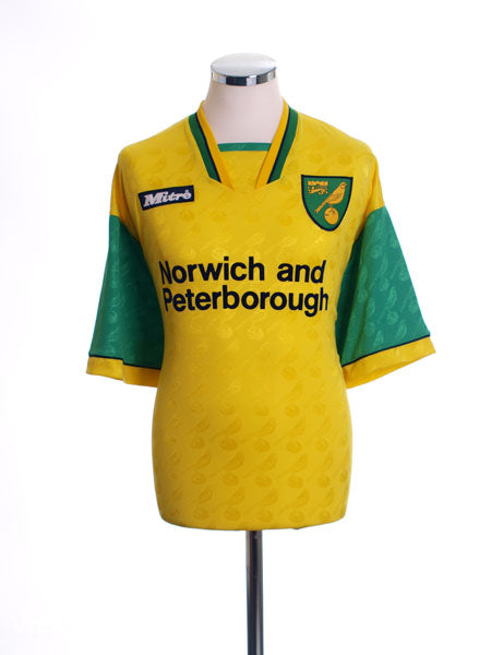 1996-97 Norwich City Home Shirt L Football Shirt