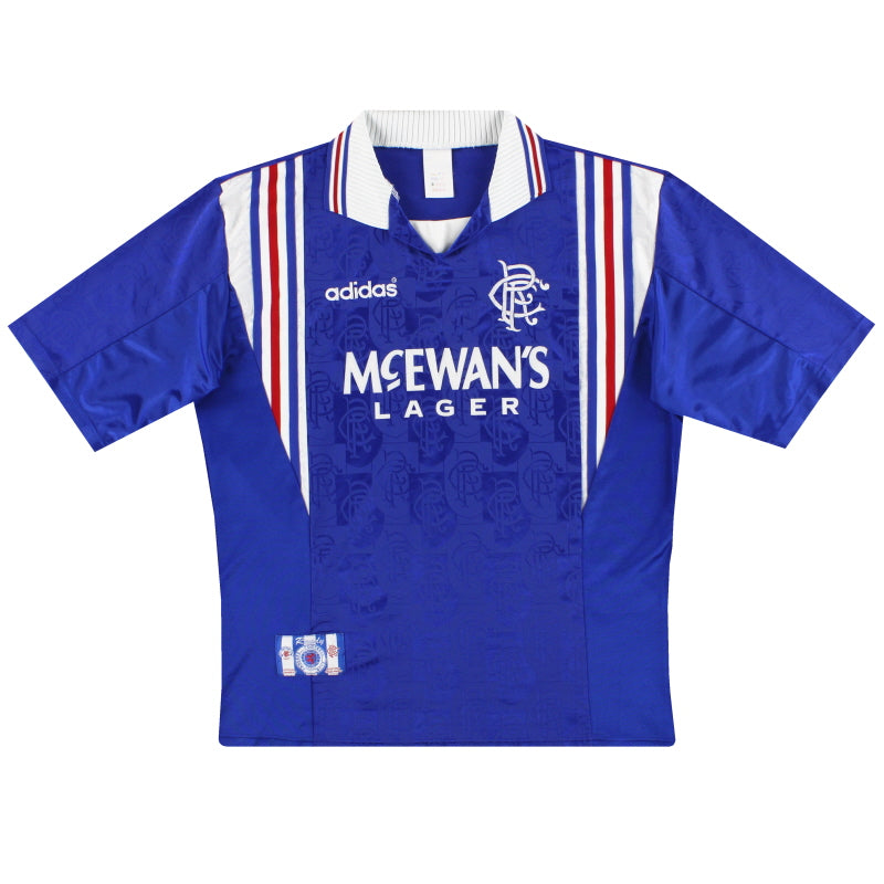 1996-97 Rangers adidas Home Shirt XL Football Shirt