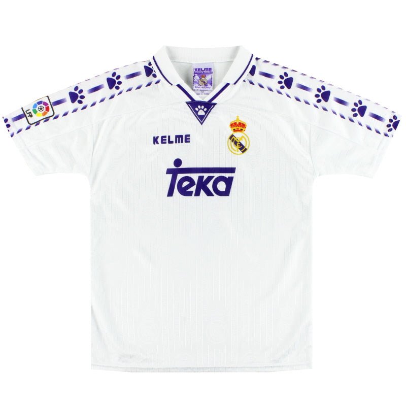 1996-97 Real Madrid Kelme Home Shirt XL.Boys Football Shirt