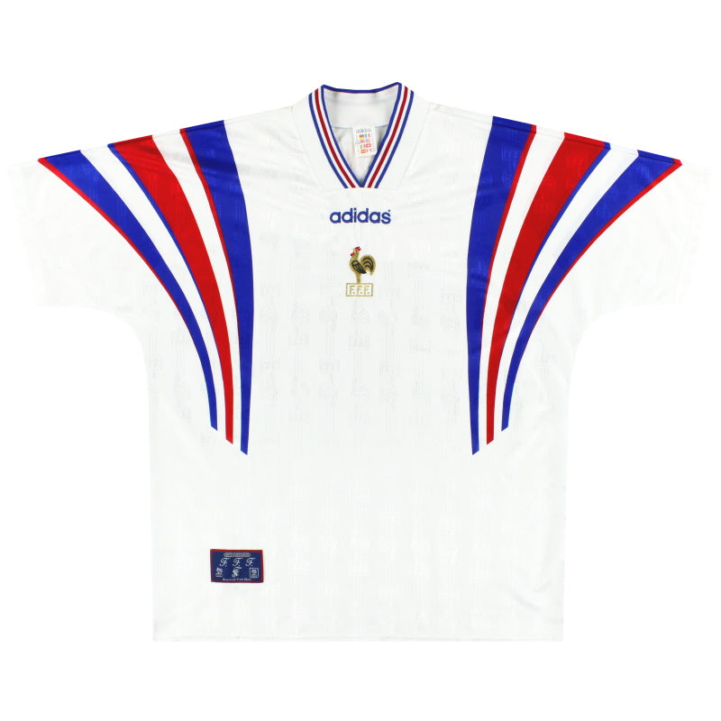 1996-98 France adidas Away Shirt *Mint* L Football Shirt