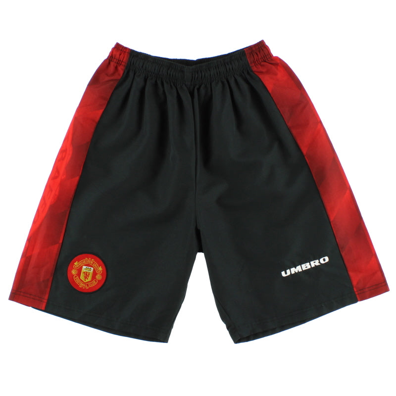 1996-98 Manchester United Umbro Home Change Shorts *Mint* S Football Shirt